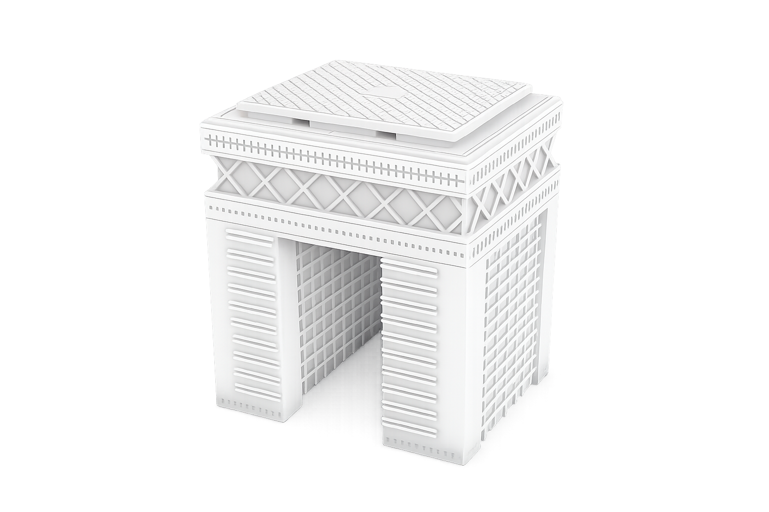 Dubai International Financial Centre DIFC 3D Frame