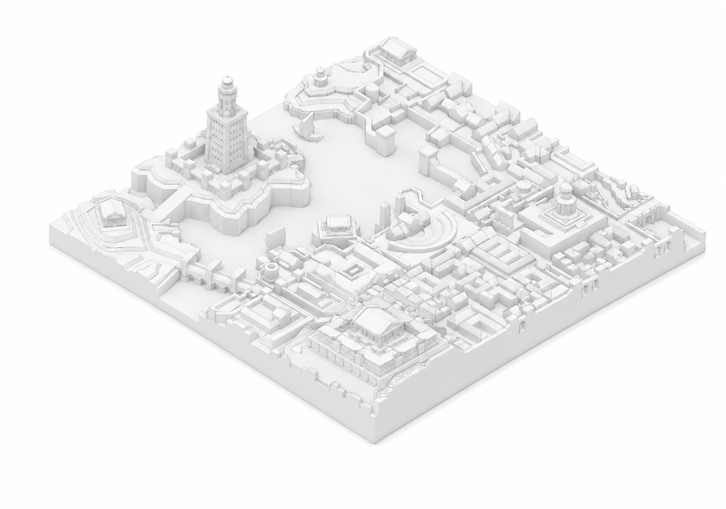 Ancient City BC300 ALEXANDRIA, EGYPT 3D