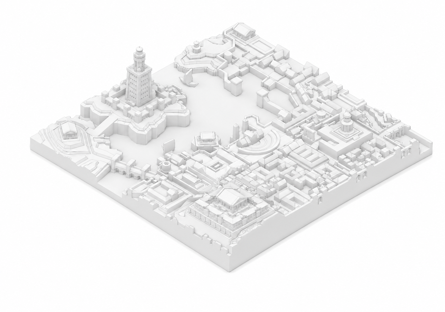 Ancient City BC300 ALEXANDRIA, EGYPT 3D