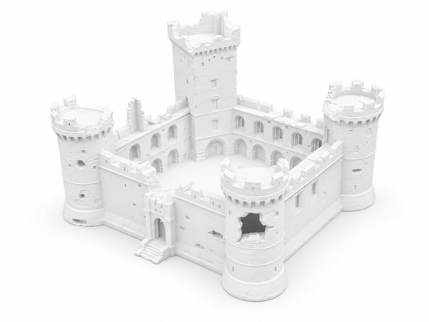 Ruins of a Medieval Defensive City 3D