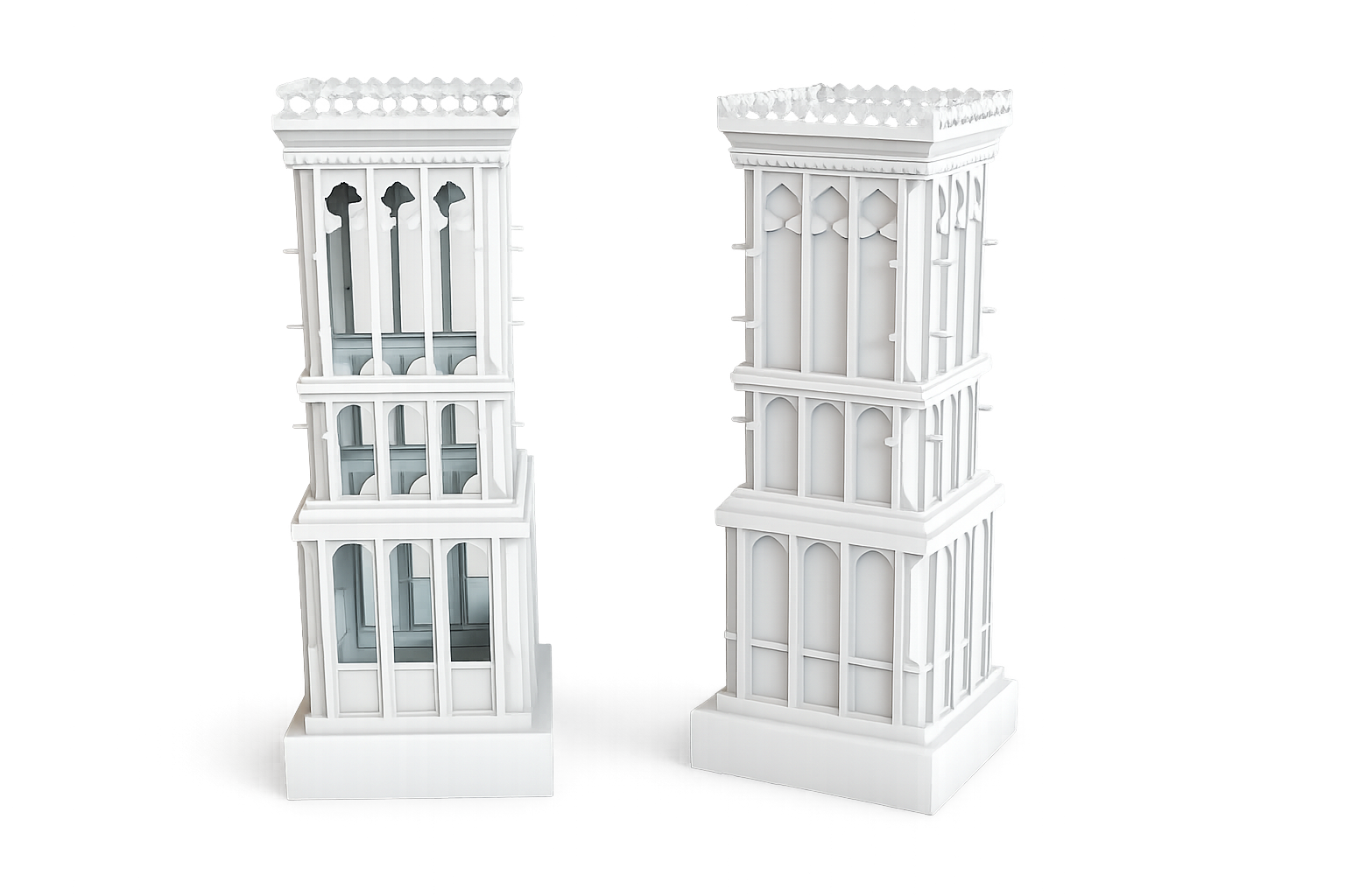 Dubai Wind Tower 3D Frame