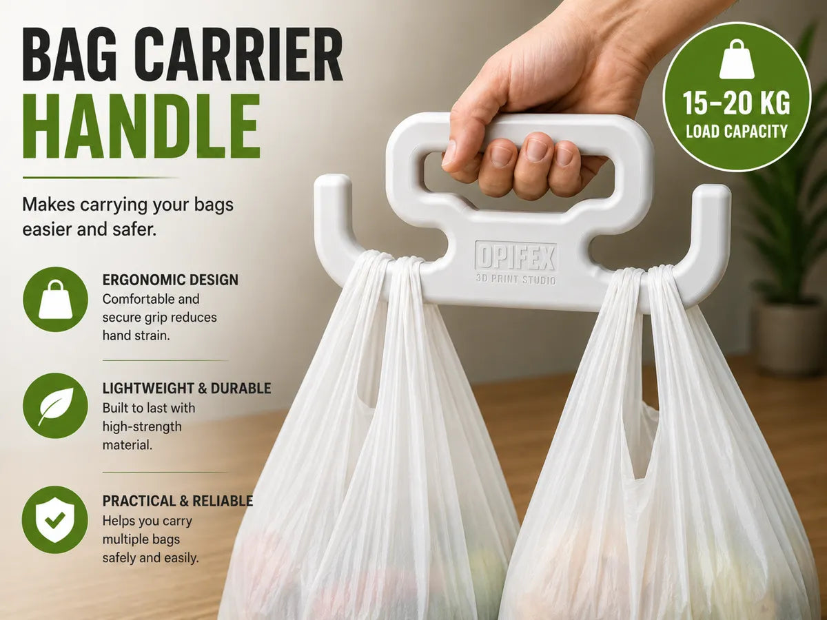 Ergonomic Grocery Bag Handle - Free 3D Print Model - MakerWorld