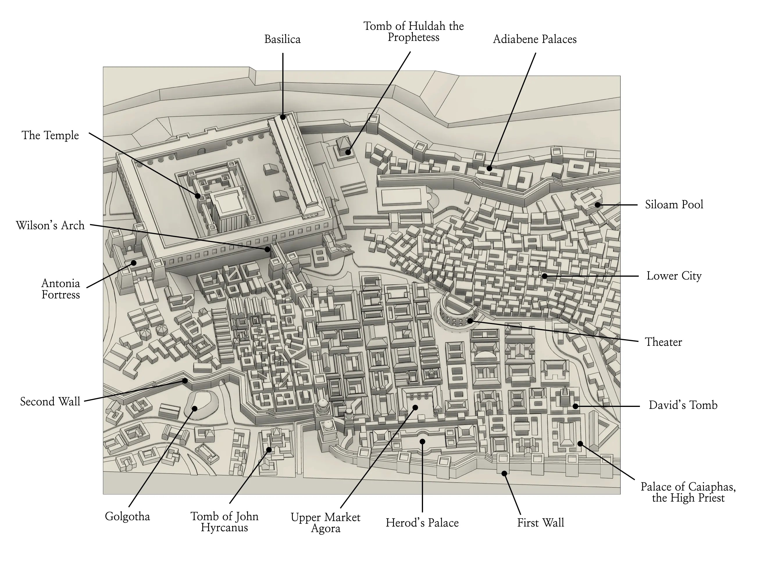 Jerusalem (Herodian Period, 1st Century CE) 3D