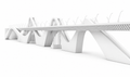Sheikh Zayed Bridge 3D Frame