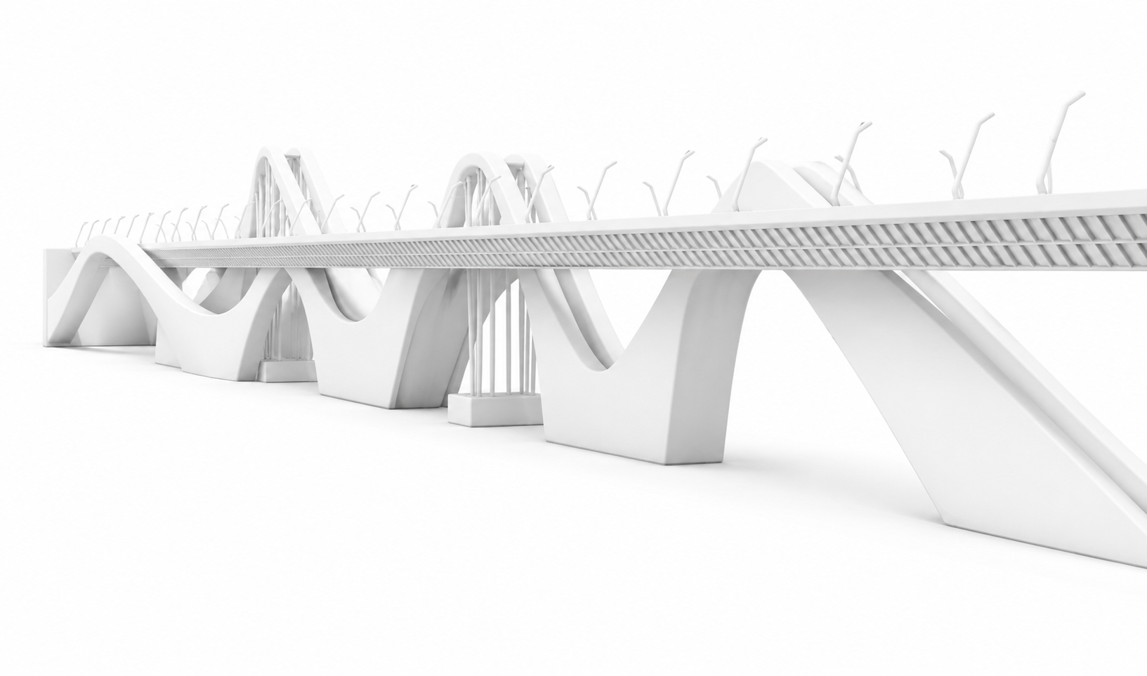 Sheikh Zayed Bridge 3D Frame