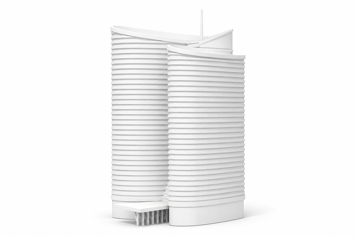 Investment Authority building 3D Frame
